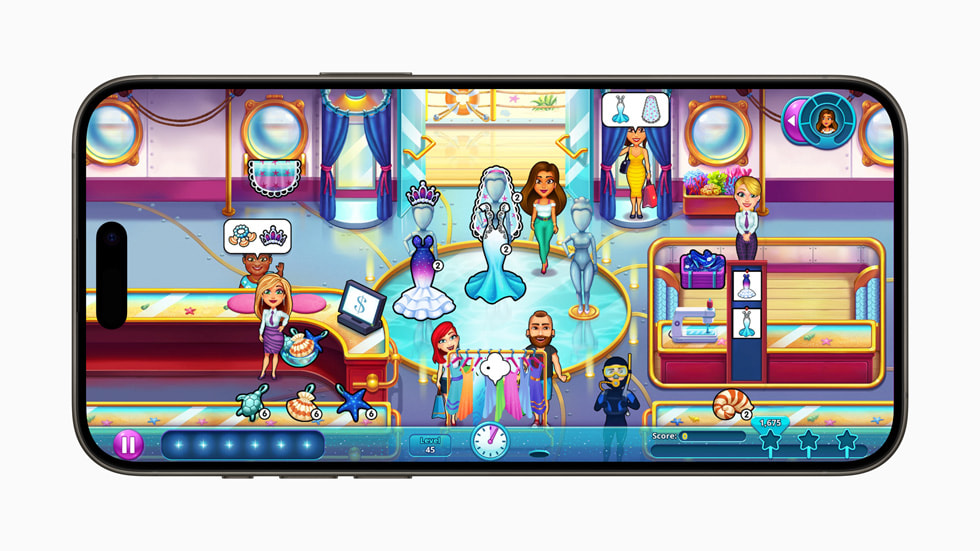 Fabulous - Wedding Disaster+ 的游戏玩法在 iPhone 15 Pro 上展示。